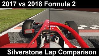 Assetto Corsa 2017 F2 vs 2018 F2  RSS2 Comparison at Silverstone [upl. by Ehtylb]