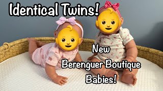 Identical Twins NEW Berenguer Boutique Babies Lola Sculpt [upl. by Hild882]