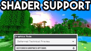 Render Dragon Shader Support Is OFFICIALLY Here  Minecraft Bedrock [upl. by Rudwik973]