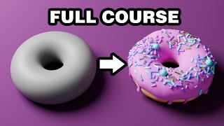 Beginner Blender 40 Tutorial  Full Course [upl. by Eniretak776]