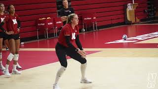 Nebraska Volleyball Sights and Sounds from the first practice of 2023 [upl. by Gable]