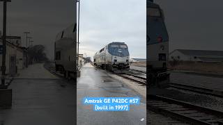 GE “Whoop” Sound on Amtrak P42DC train amtrak railroad [upl. by Vashtia]