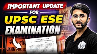 UPSC ESE Prelims Admit Card 2024  Important Update For UPSC ESE Examination [upl. by Katlaps]