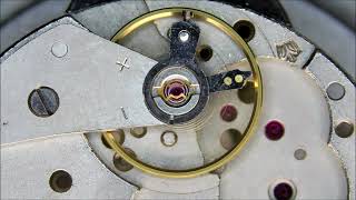 USSR Poljot 3133 23j Chronograph Movement  Balance Wheel Shock Resistance Assembly Lubrication [upl. by Beard]