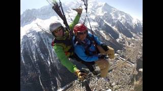 Chamonix paragliding in flight video trailer [upl. by Pevzner389]