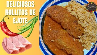 ROLLITOS DE EJOTES ENVUELTOS CON JAMÓN [upl. by Yraccaz663]