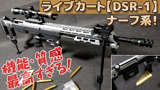 排莢式【DSR1】箱出し性能チェック！ブルパップ式ボルトアクションでライブカート！カートリッジ2種にバレル2種も付属しちゃう高級だけど安全なナーフ系のギミックを堪能！PlasticModelToy [upl. by Adnirim250]