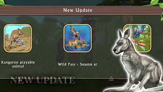 WildCraft NEW UPDATE  NEW ANIMAL 🦘 NEW MAP WILDPASS SEASON 6 [upl. by Nieberg]