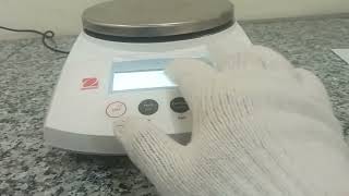 OHAUS Calibration of Electronic balance 2000g [upl. by Waldemar]