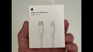 Apple USBC to Lightning Cable 2m Unboxing [upl. by Hoang]