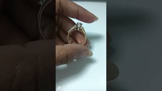 Round Solitaire Diamond Engagement Ring For Womenyoutubeshorts [upl. by Anirat2]