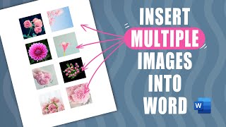 Insert multiple images into a word document [upl. by Sass]