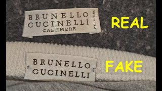 Real or fake Brunello Cucinelli How to spot original Brunello Cucinelli sweaters and cardigans [upl. by Anailuj]