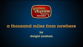 dwight yoakam  a thousand miles from nowhere karaoke [upl. by Ahcire]