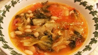 Escarole and Beans Recipe  OrsaraRecipes [upl. by Quickman715]