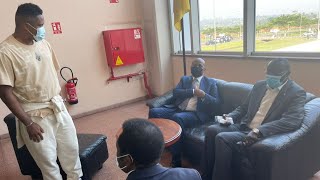 CAN au Cameroun  Motsepe est arrivé avec Samuel Etoo et Augustin Senghor [upl. by Devin]