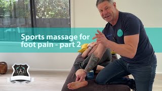 Abductor hallucis  Sports massage for foot pain part 2 [upl. by Sidman557]