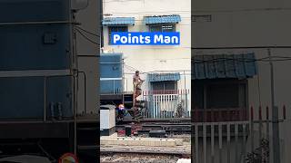 Points Man in Indian Railways 🇮🇳 shortvideo shots pointsman [upl. by Anselmo]