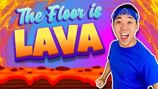 🌋 FLOOR IS LAVA Funny Kids Workout  Brain Break  GoNoodle Inspired [upl. by Simsar702]