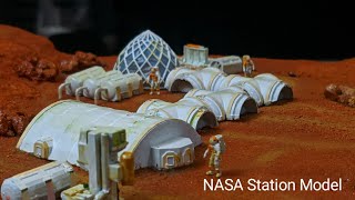 Scale Model making Of NASA Station Demo  Mars diorama [upl. by Bethina106]