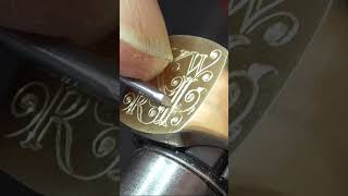 Hand Engraved Signet Ring by Benjamin Black [upl. by Lois]