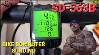 BIKE COMPUTER SUNDING SD563B аСм [upl. by Nohcim53]