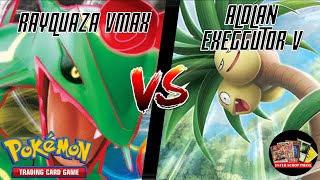 Rayquaza VMAX VS Alolan Exeggutor V  Pokémon TCG Gameplay [upl. by Anawait]