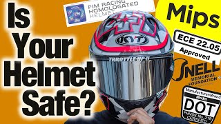 THIS COULD SAVE YOUR LIFE  Helmet ratings Explained  DOT ECE SNELL FIM MIPS [upl. by Giark]