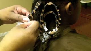 How to lace hair using Mizani Lacers pt2 [upl. by Sheffy367]