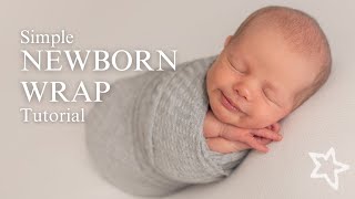 Simple newborn wrap that EVERYONE can do [upl. by Hairej891]