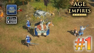 Age Of Empires Mobile Gameplay Walkthrough Android iOS  Part 1 [upl. by Uhp]