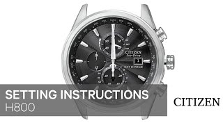 Citizen Watch Setting Instruction — H800 [upl. by Freemon78]