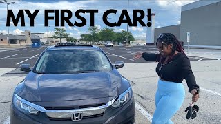 I BOUGHT MY FIRST CAR 2017 HONDA CIVIC EX [upl. by Aimat455]