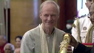 President Kovind presents Padma Shri to Shri Rutger Kortenhorst for Literature and Education [upl. by Lipfert]