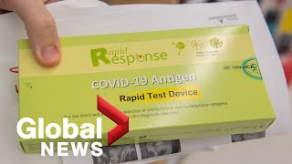 COVID19 Demand for rapid antigen test soars while questions rise over Omicron and vaccines [upl. by Grissel428]