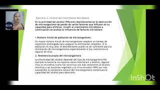 Ejerció 2 contro del crecimiento microbiano unad [upl. by Adnak]