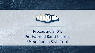 Procedure 2101 PreFormed Band Clamps Using Punch Style Tool [upl. by Lienahs]