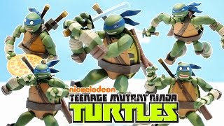 ESPAÑOL TORTUGAS NINJA LEONARDO  kaiyodo  revoltech  figura  juguete  reseña  review [upl. by Braden]