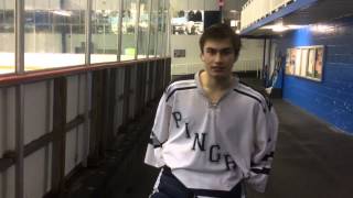 Ice Hockey Interview with Pingrys Drew Brosie [upl. by Enomas]