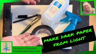 Soft Pastel Quickly Make Dark Paper from Light Paper [upl. by Attezi157]