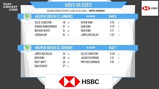 Holmer Green CC Seniors v Holmer Green CC Juniors [upl. by Ailla939]