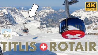 TITLIS Rotair – the worlds first revolving cable car  Engelberg Switzerland [upl. by Ardnait]