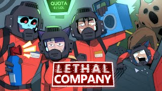 LETHAL COMPANY IS HILARIOUS w woops amp friends [upl. by Kirtap868]