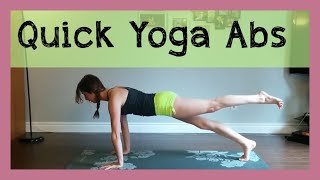 Quick Yoga Abs  Strong Core In 15 Minutes [upl. by Emya]