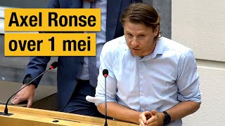 Axel Ronse over 1 mei Beperk de werkloosheidsuitkering in de tijd [upl. by Ajnin317]