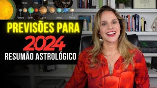 RESUMÃO ASTROLÓGICO DE 2024  PREVISÕES POR MÁRCIA FERVIENZA [upl. by Naujuj597]