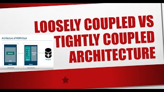 Loosely Coupled Architecture Vs Tightly Coupled Architecture [upl. by Akaenahs]