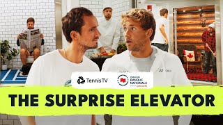 Going Up The Elevator Prank On Tennis Players You Didn’t Know You Needed [upl. by Farah348]