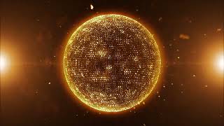 Elegant Golden Sphere With Particles Floating [upl. by Wilona]