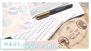 Haul  Sostrene Grene und Muji  Stationery  Planning [upl. by Uta886]